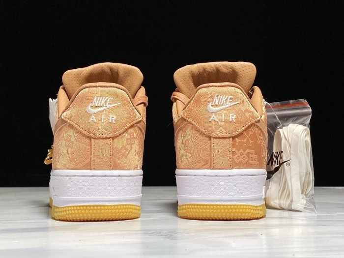 clot x nike air force 1 low rose gold cj5290-600