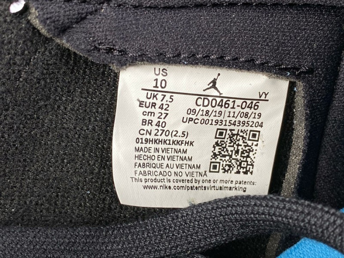 air jordan 1 unc chicago cd0461-046