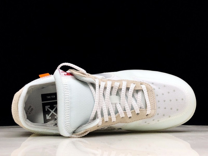 ow nike air force 1 low white ao4606 -100
