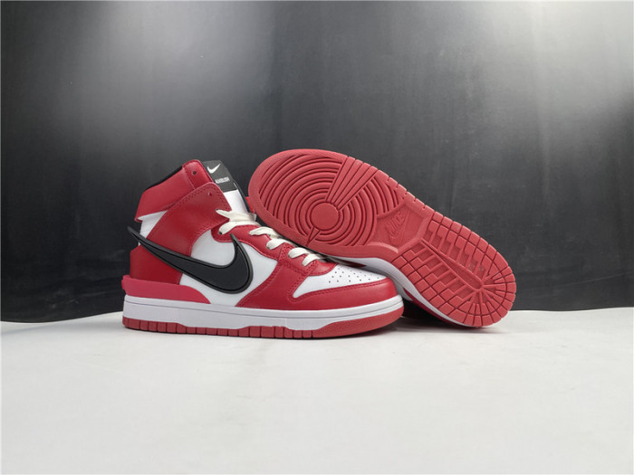 nike dunk high white and red cu7544-102