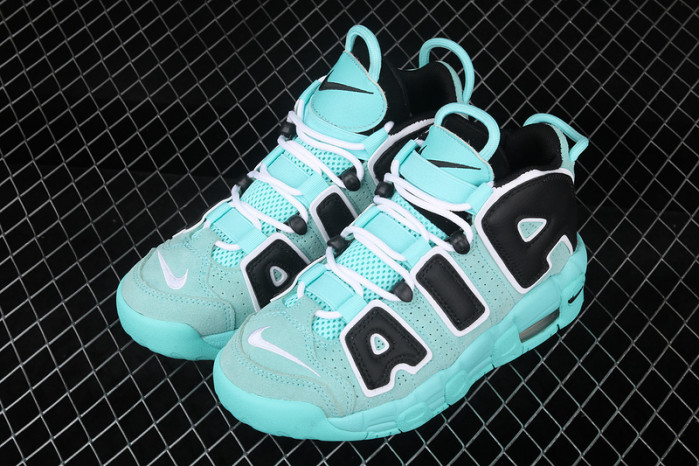air more uptempo light aqua/black-white 415082-403