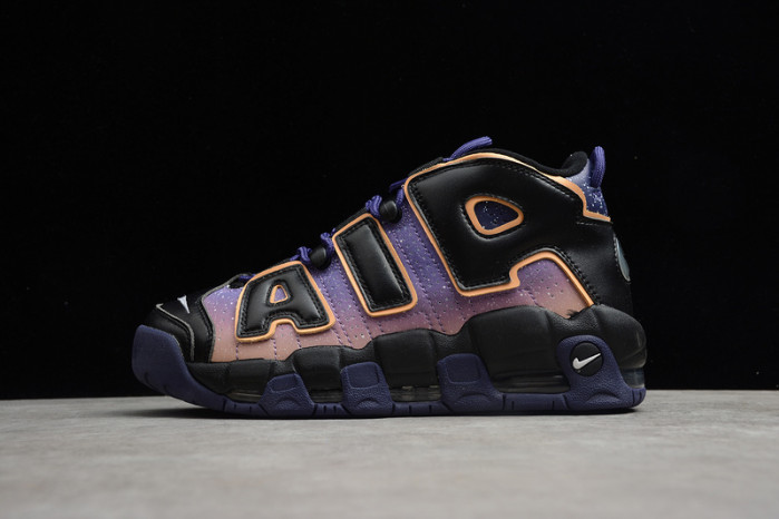 air more uptempo dusk to dawn black/purple/orange 553546-018