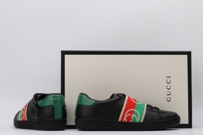 g*u*i ace embroidered low-top sneaker e2323