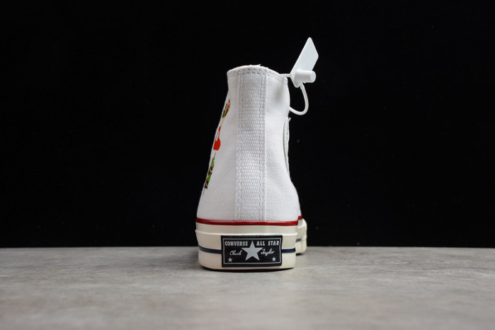 converse chuck taylor all-star 70s high white/red/green c0001