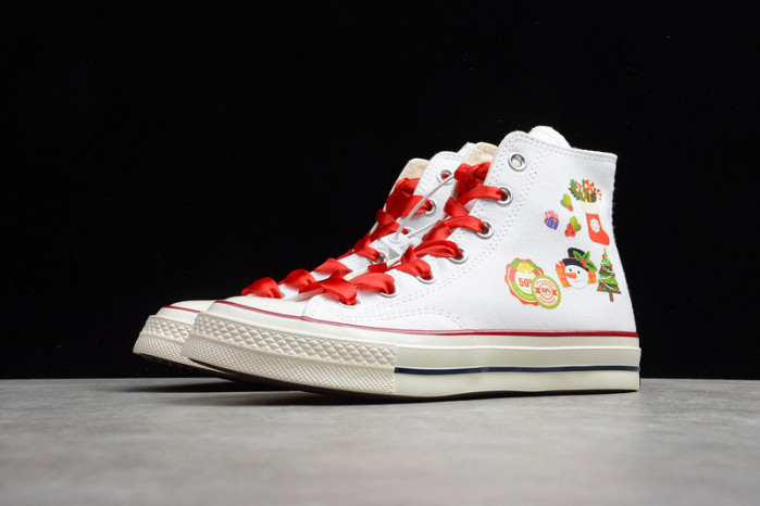 converse chuck taylor all-star 70s high white/red/green c0001