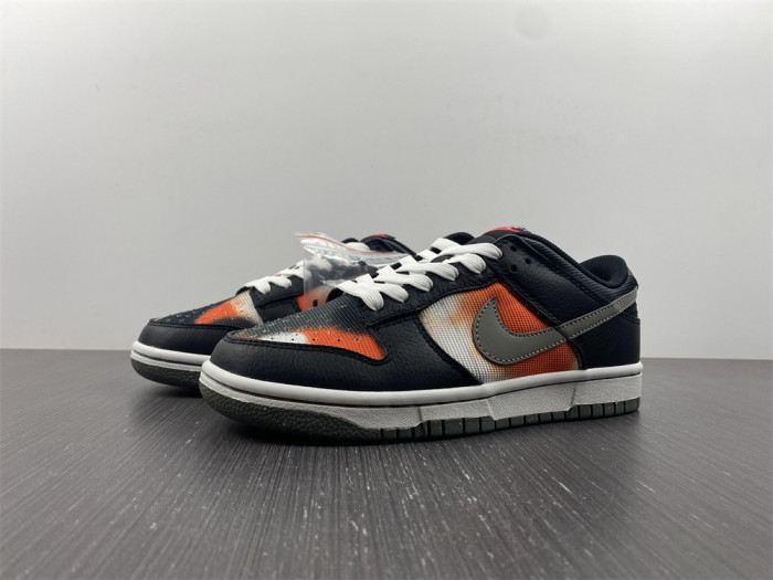 nike dunk low graffiti black red dm0108-001