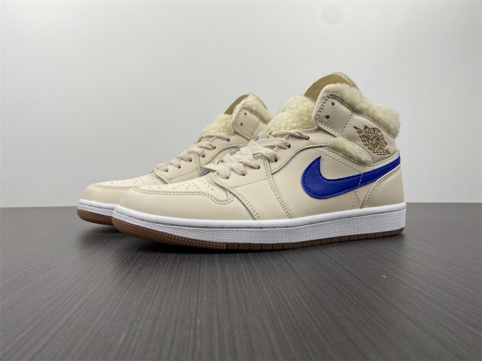 air jordan 1 mid fleece pearl white do2207-264