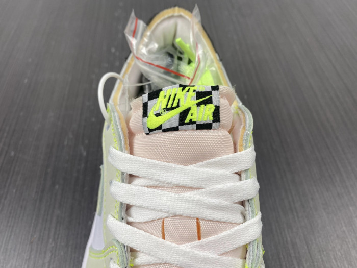 air jordan 1 retro low white ghost green black dm7837-103