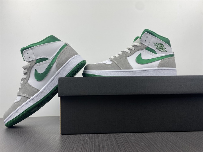 air jordan 1 mid grey green dc7294-103