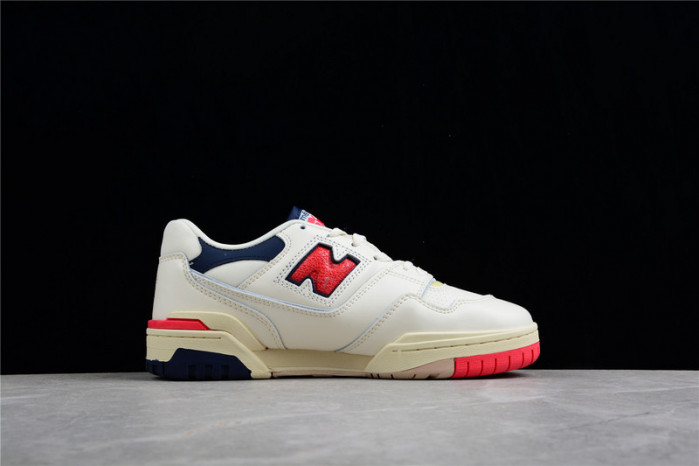 new balance 550 aime leon dore white navy red bb550a3