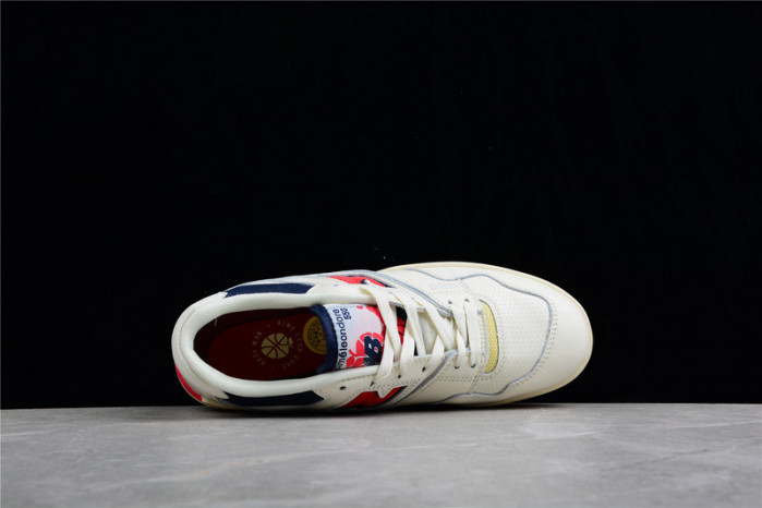 new balance 550 aime leon dore white navy red bb550a3