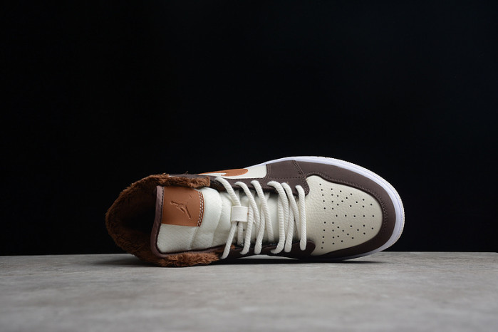 air jordan 1 mid brown basalt oatmeal do6699-200