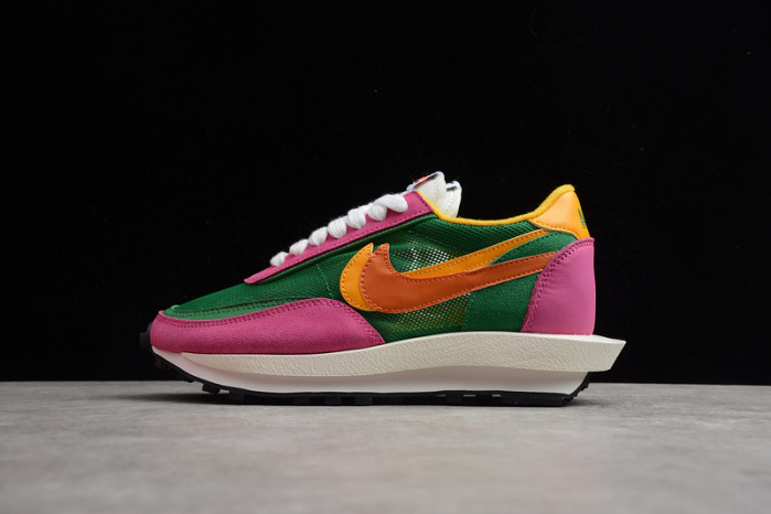 nike sacai x ldv waffle ''pink green'' bv0073 -301