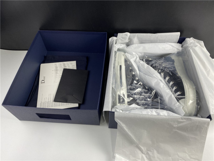 D*or b23 oblique high top sneaker black t00853h033